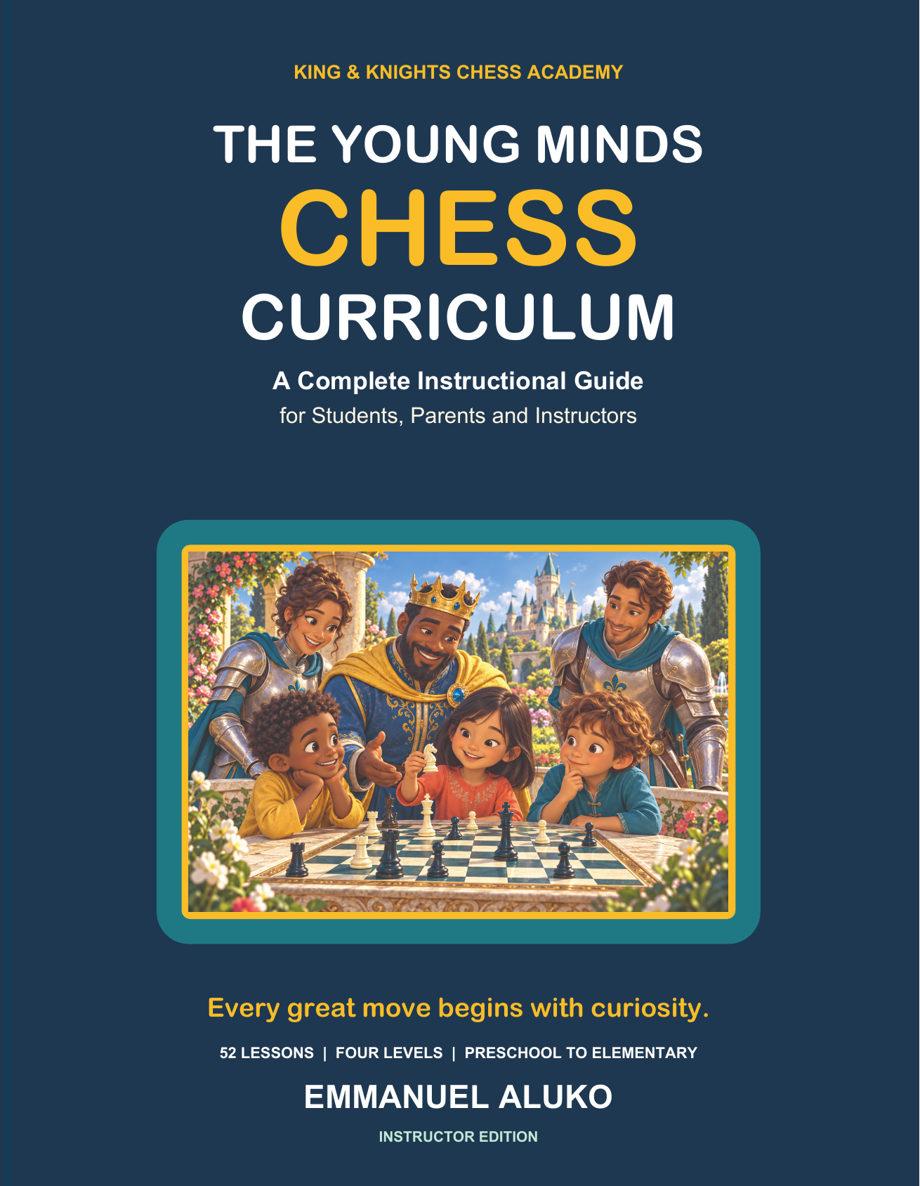 Cover of The Young Minds Chess Curriculum by Emmanuel Aluko