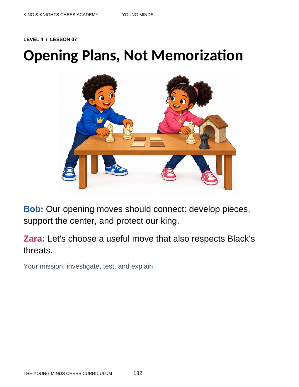 Illustrated opening for the Opening Plans lesson